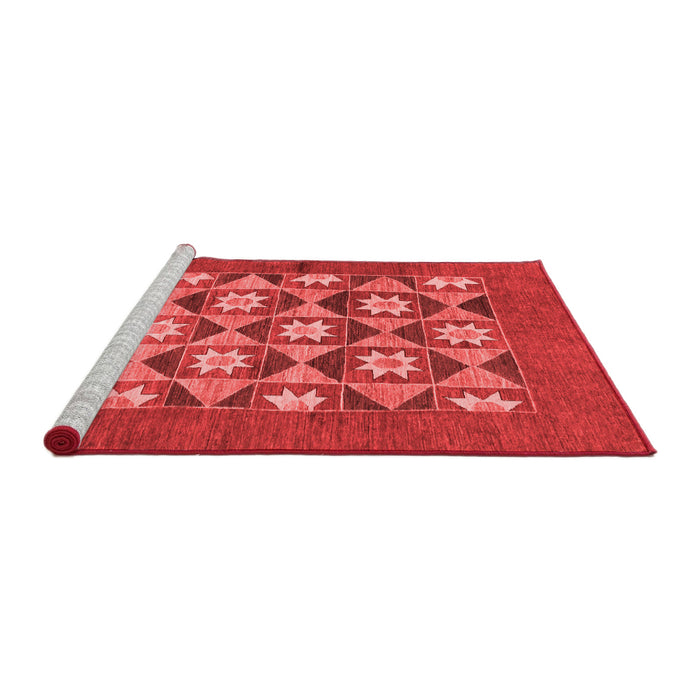 Modern Red Washable Rugs