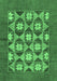 Machine Washable Abstract Emerald Green Modern Area Rugs, wshabs810emgrn