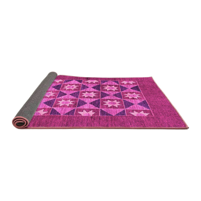 Sideview of Abstract Pink Modern Rug, abs810pnk