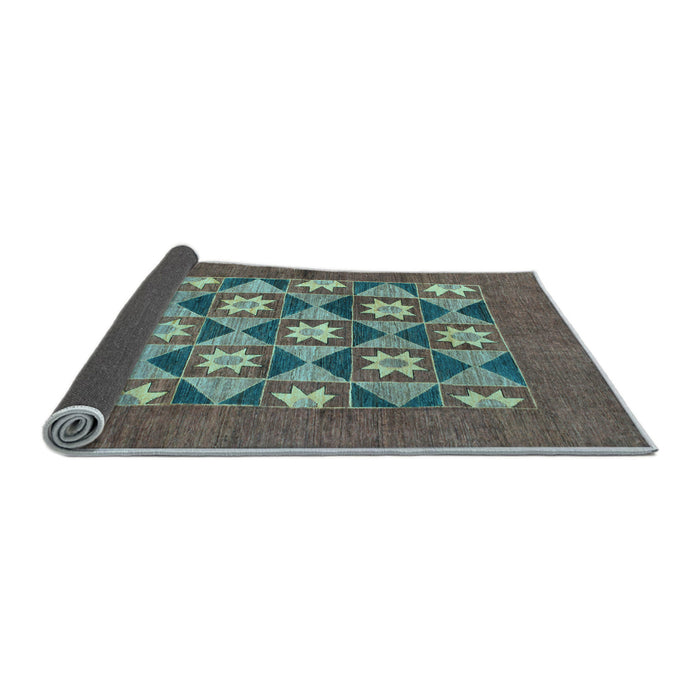 Sideview of Abstract Light Blue Modern Rug, abs810lblu