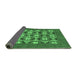 Sideview of Abstract Emerald Green Modern Rug, abs810emgrn