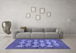 Machine Washable Abstract Blue Modern Rug in a Living Room, wshabs810blu