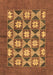 Machine Washable Abstract Brown Modern Rug, wshabs810brn