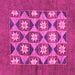 Square Abstract Pink Modern Rug, abs810pnk