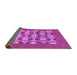 Sideview of Abstract Purple Modern Rug, abs810pur