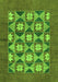 Machine Washable Abstract Green Modern Area Rugs, wshabs810grn