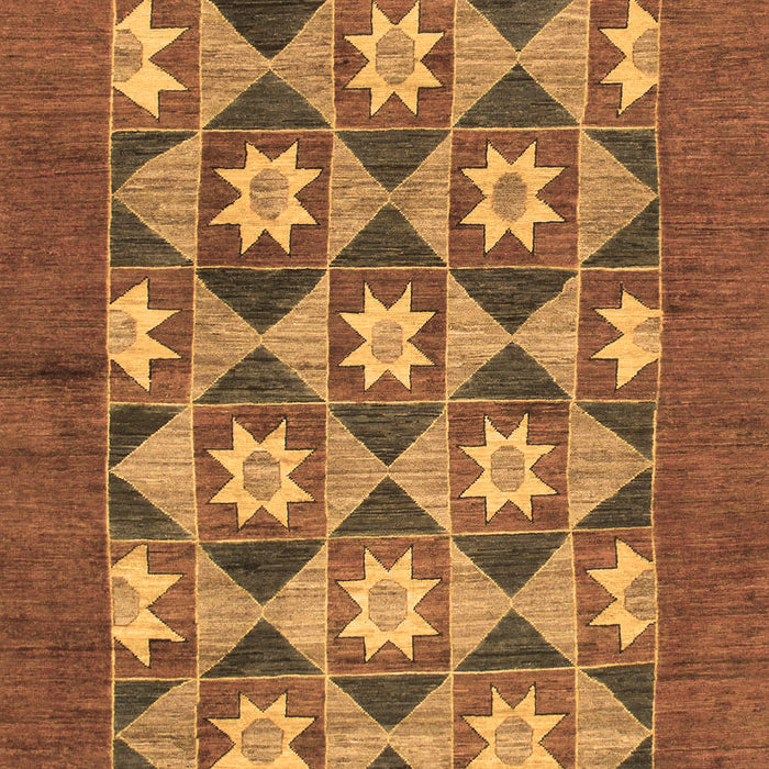 Abstract Brown Modern Rug, abs810brn