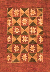 Abstract Orange Modern Rug, abs810org