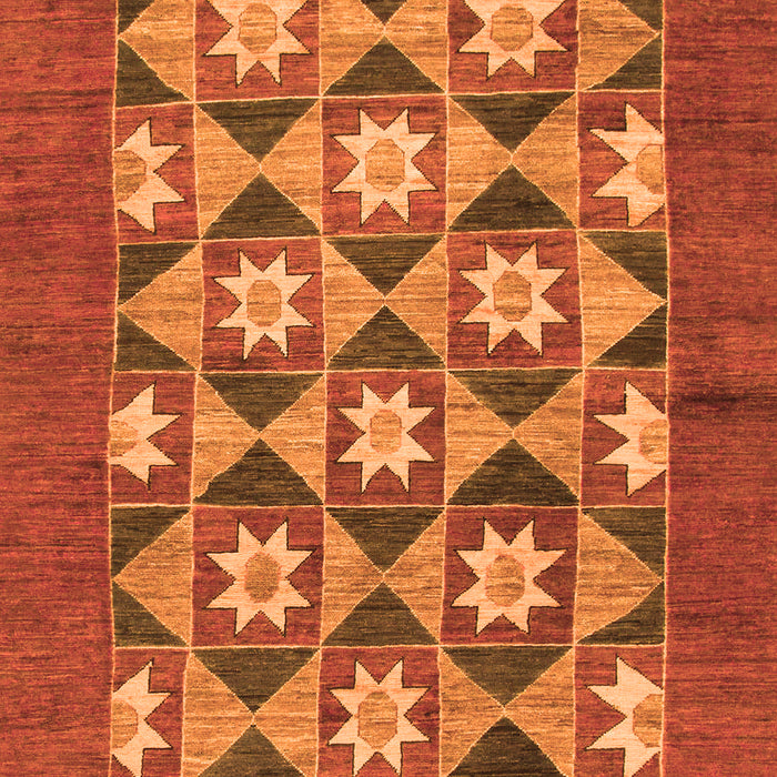Abstract Orange Modern Rug, abs810org