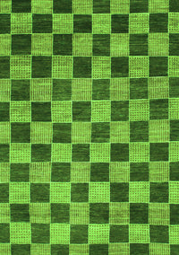 Checkered Green Modern Rug, abs811grn