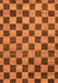 Checkered Orange Modern Rug, abs811org