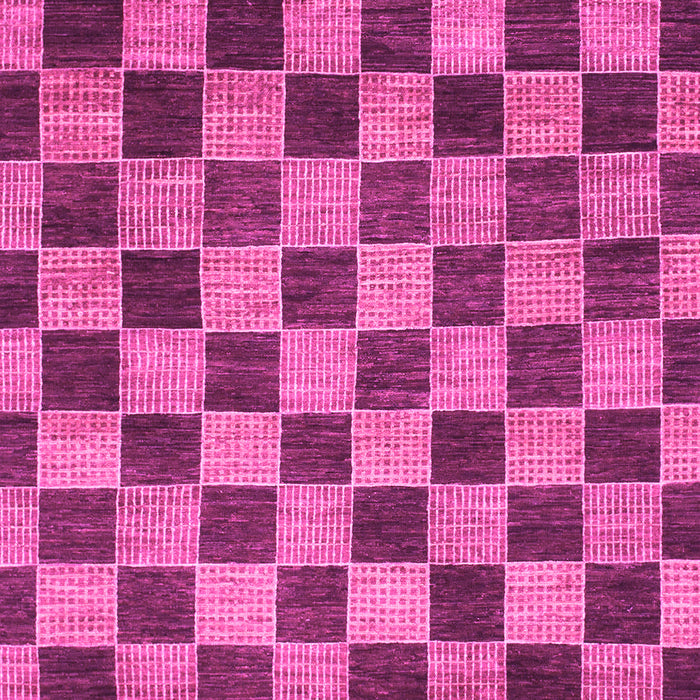 Machine Washable Checkered Pink Modern Rug, wshabs811pnk