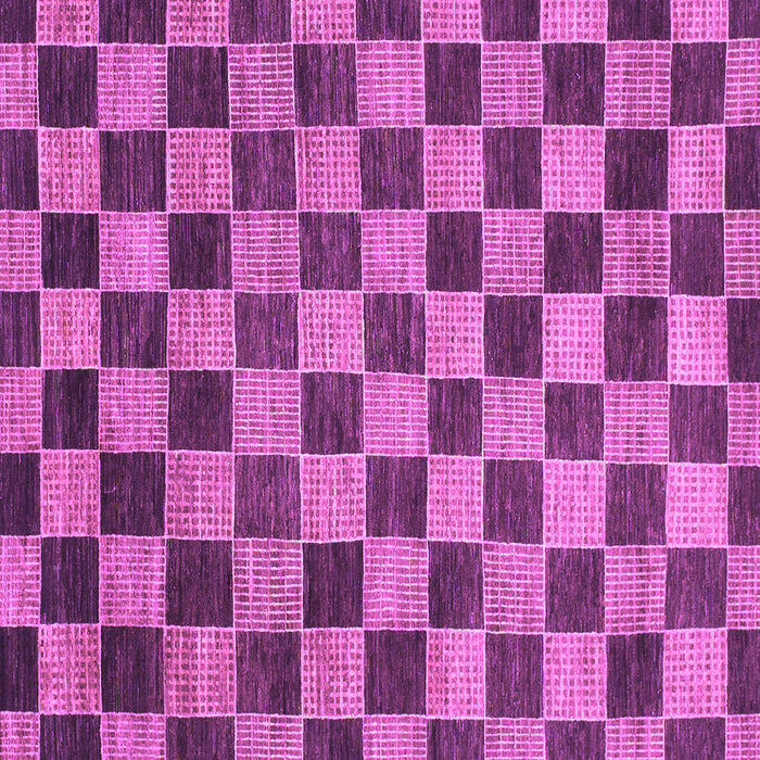 Square Machine Washable Checkered Purple Modern Area Rugs, wshabs811pur