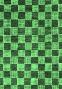 Checkered Emerald Green Modern Rug, abs811emgrn