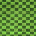 Square Checkered Green Modern Rug, abs811grn