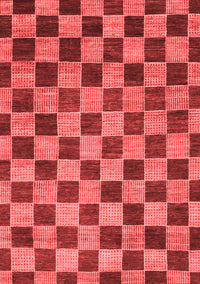 Checkered Red Modern Rug, abs811red