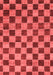 Checkered Red Modern Area Rugs