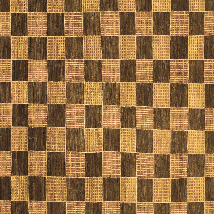 Square Checkered Brown Modern Rug, abs811brn