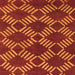 Square Abstract Orange Modern Rug, abs812org