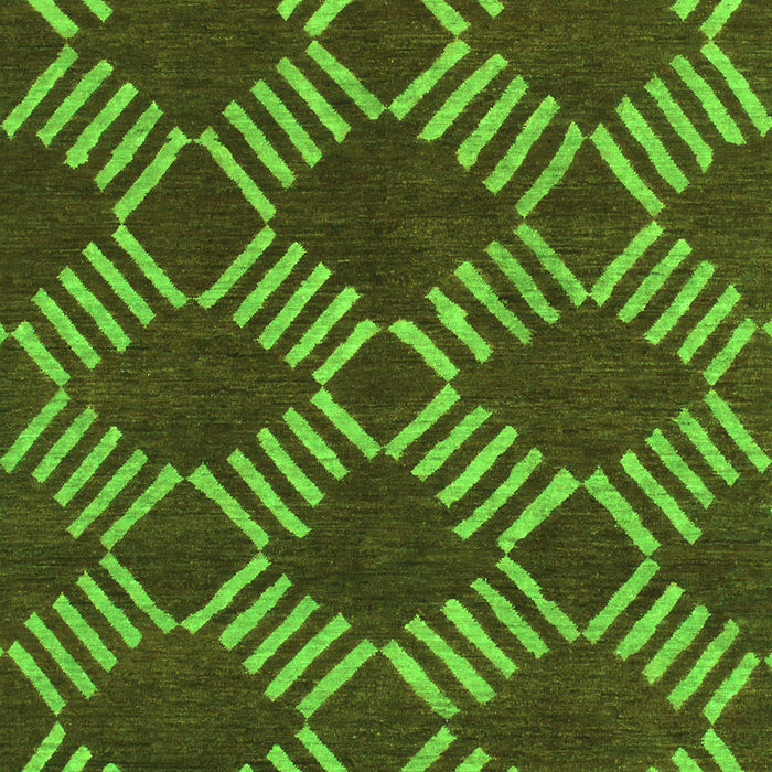 Abstract Green Modern Rug, abs812grn