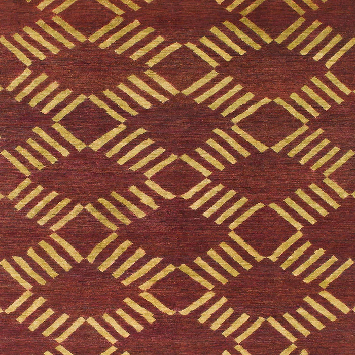 Square Machine Washable Abstract Sedona Brown Rug, wshabs812