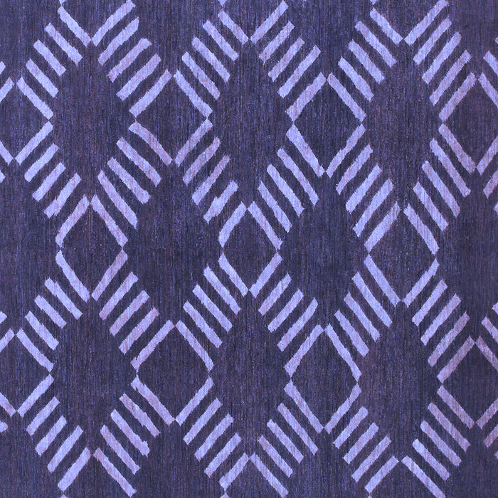 Square Abstract Blue Modern Rug, abs812blu