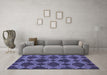 Machine Washable Abstract Blue Modern Rug in a Living Room, wshabs812blu