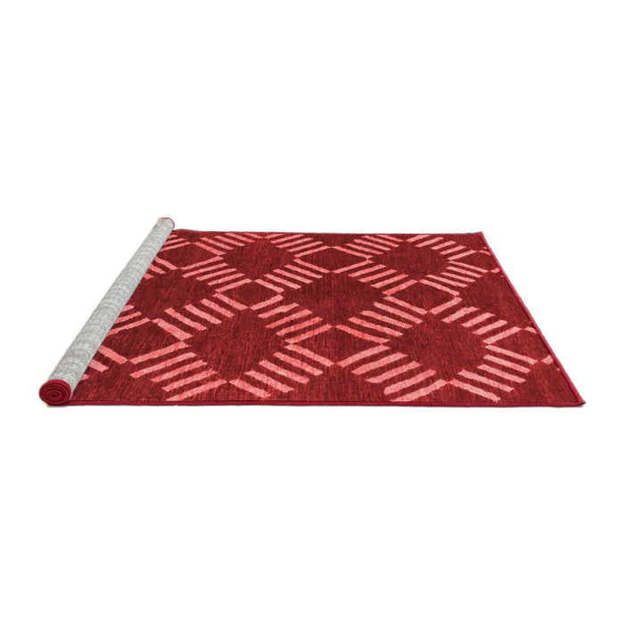 Modern Red Washable Rugs