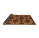 Sideview of Abstract Brown Modern Rug, abs812brn