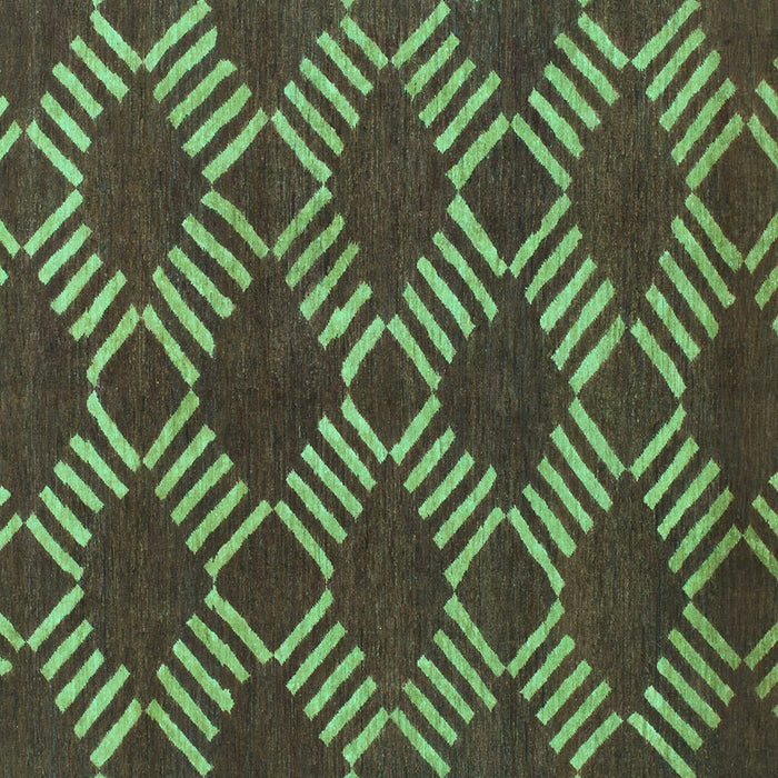 Square Abstract Turquoise Modern Rug, abs812turq