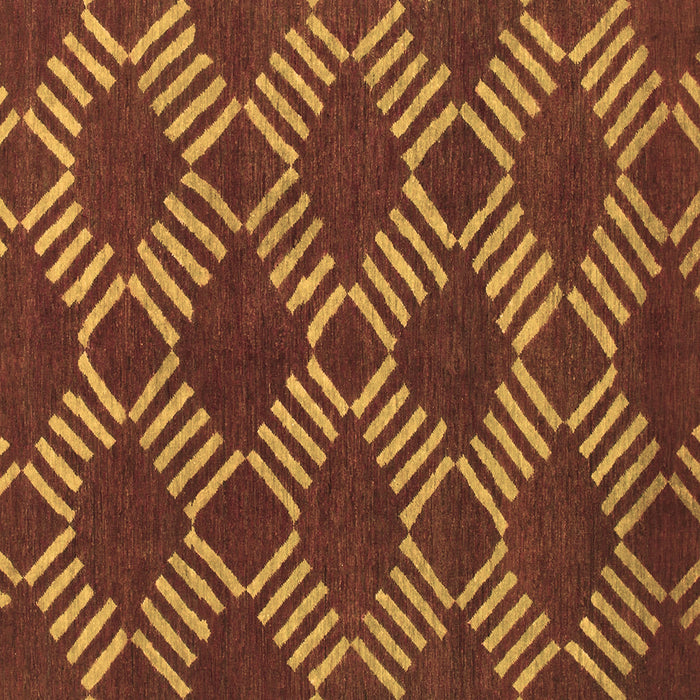 Square Machine Washable Abstract Brown Modern Rug, wshabs812brn