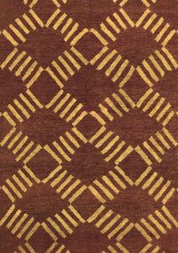 Abstract Brown Modern Rug, abs812brn