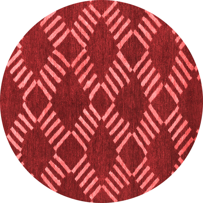 Machine Washable Abstract Red Modern Rug, wshabs812red