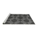 Sideview of Machine Washable Abstract Gray Modern Rug, wshabs812gry