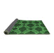 Sideview of Abstract Emerald Green Modern Rug, abs812emgrn