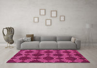 Machine Washable Abstract Pink Modern Rug, wshabs812pnk