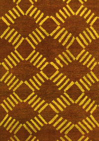 Abstract Yellow Modern Rug, abs812yw