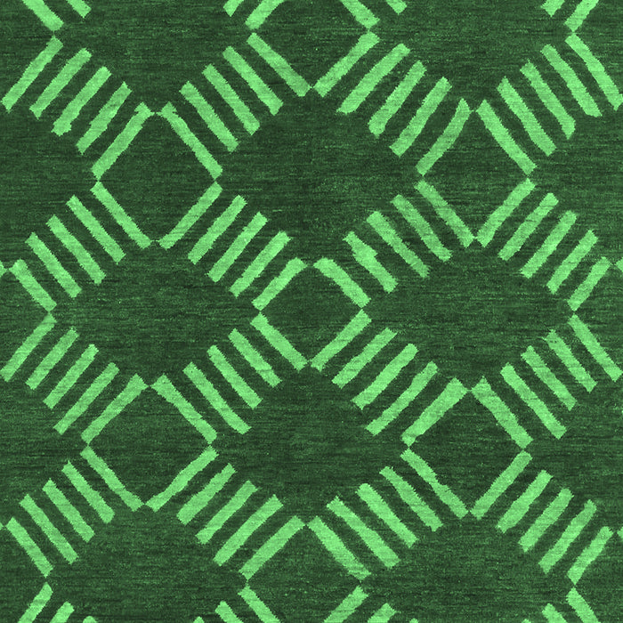 Machine Washable Abstract Emerald Green Modern Area Rugs, wshabs812emgrn