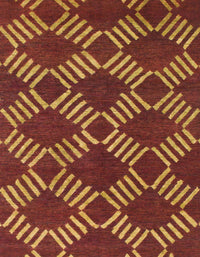 Machine Washable Abstract Sedona Brown Rug, wshabs812