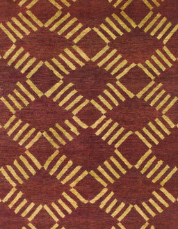 Machine Washable Abstract Sedona Brown Rug, wshabs812