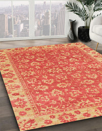 Abstract Orange Modern Rug, abs813