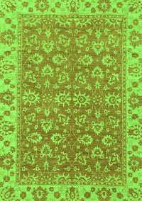 Abstract Green Modern Rug, abs813grn