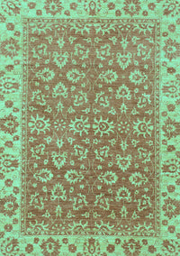 Abstract Turquoise Modern Rug, abs813turq