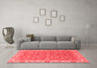 Modern Red Washable Rugs