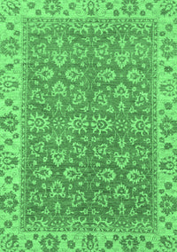 Abstract Emerald Green Modern Rug, abs813emgrn