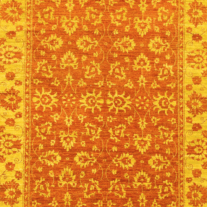 Abstract Yellow Modern Rug, abs813yw
