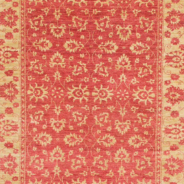 Machine Washable Abstract Orange Rug, wshabs813