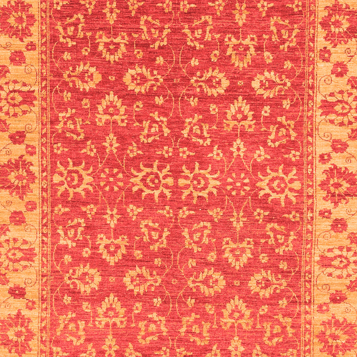 Machine Washable Abstract Orange Modern Area Rugs, wshabs813org