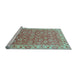 Sideview of Machine Washable Abstract Light Blue Modern Rug, wshabs813lblu