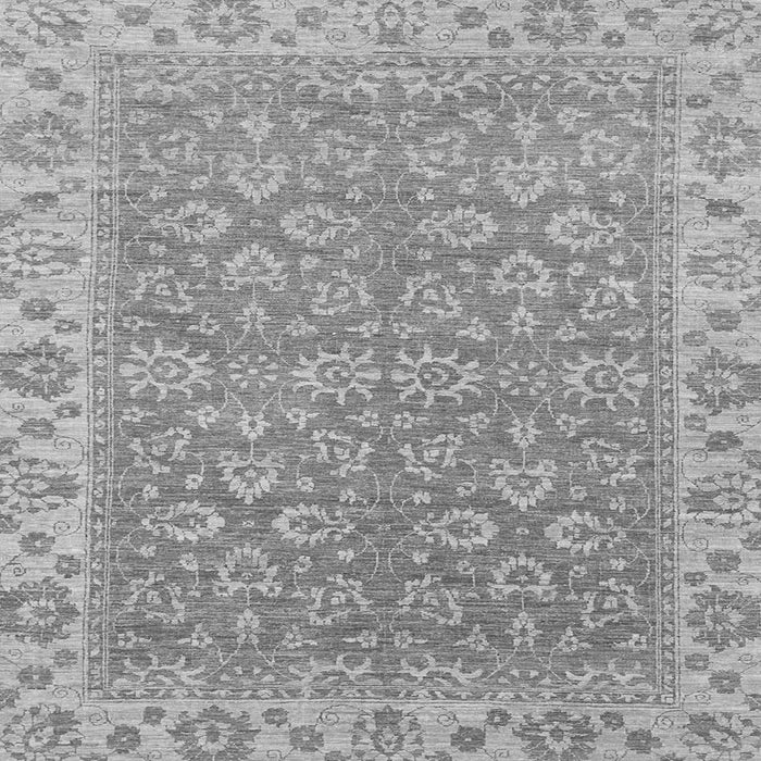 Square Abstract Gray Modern Rug, abs813gry